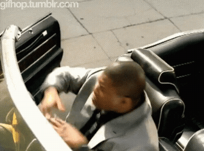 A Man Is Sitting In The Back Seat Of A Car With The Website Gifhop.tumblr.com On The Bottom GIF