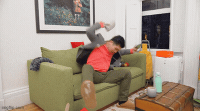 A Man Is Sitting On A Green Couch With His Arms Outstretched And The Url Imgflip.com Is Displayed Below Him GIF