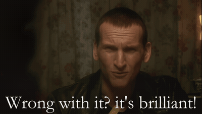 A Man Is Smiling With The Words Wrong With It It 'S Brilliant Below Him GIF