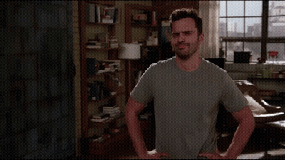 A Man Is Standing In A Living Room With The Words That Sounds Fishy On The Screen GIF