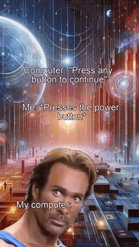 Man Standing In Front Of Computer Screen GIF