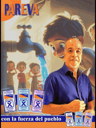 A Man Is Standing In Front Of A Faucet With The Words Pareva On The Top GIF