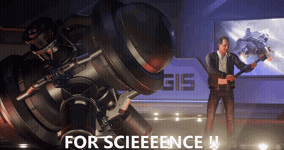 A Man Is Standing In Front Of A Large Machine That Says Gis On It GIF