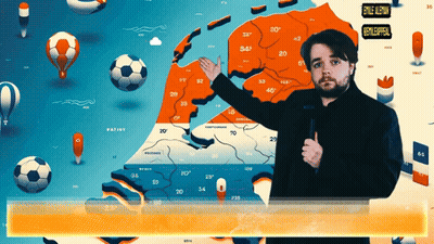 A Man Is Standing In Front Of A Map With A Sign Above Him That Says ' Snl ' GIF