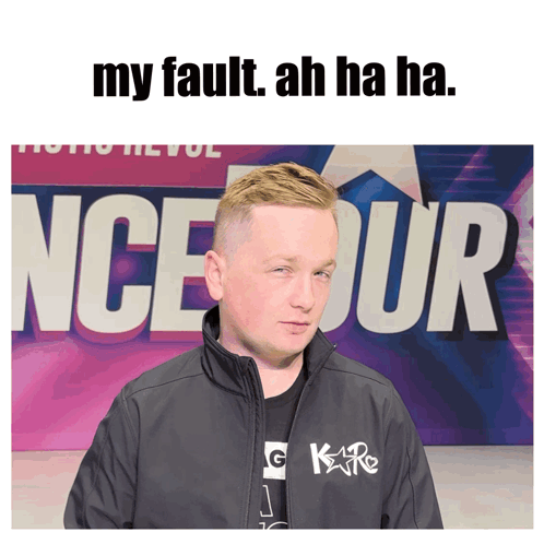 A Man Is Standing In Front Of A Sign That Says Nce Four GIF
