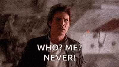 A Man Is Standing In Front Of A Wall And Asking Who ? Me ? Never ! GIF