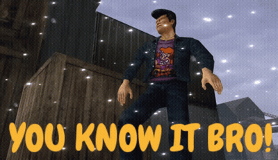 A Man Is Standing In Front Of A Wooden Fence With The Words You Know It Bro GIF