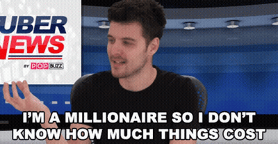 A Man Is Talking In Front Of Uber News By Pop Buzz GIF