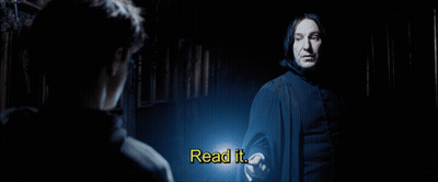 A Man Is Talking To Another Man With The Words Read It Above Him GIF