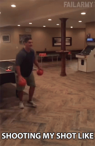 A Man Is Throwing A Bowling Ball In A Bowling Alley And The Caption Says Shooting My Shot Like GIF