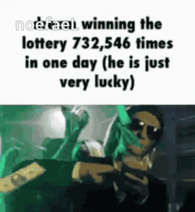 A Man Is Winning The Lottery 732,546 Times In One Day , He Is Just Very Lucky . GIF