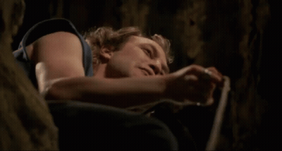 A Man Laying Down With The Words Put The Fucking Lotion In The Basket Above Him GIF
