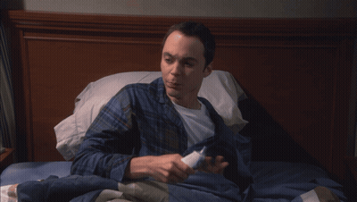 A Man Laying In Bed With The Words Leonard I 'M Sick Written Above Him GIF