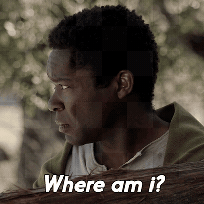 A Man Looking Over A Wooden Fence With The Words Where Am I GIF