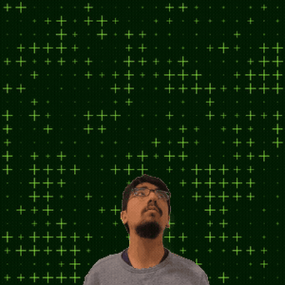 A Man Looking Up At The Number 22 GIF