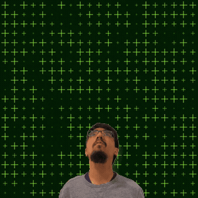 A Man Looks Up At The Number 19 Surrounded By Glowing Stars GIF
