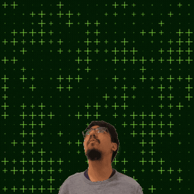 A Man Looks Up At The Number 28 GIF