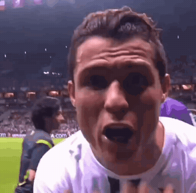 A Man Making A Funny Face With His Mouth Open GIF