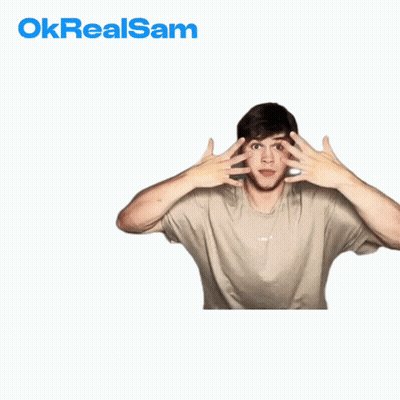 A Man Making A Funny Face With Okrealsam In The Background GIF