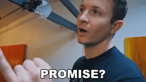 A Man Making A Promise With His Hand GIF
