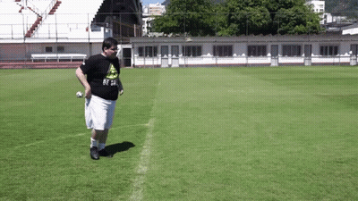 A Man On A Soccer Field Wearing A Shirt That Says ' Be A ' On It GIF