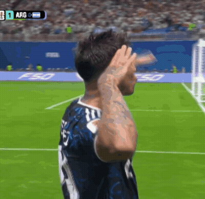 A Man On A Soccer Field With The Number 1 On The Bottom Right GIF