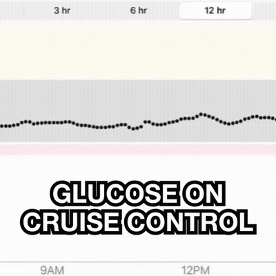 A Man On A Surfboard With The Words Glucose On Cruise Control GIF