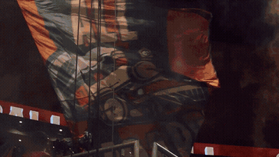 A Man Playing A Keyboard With The Words Our Soccer Is Calling Below Him GIF