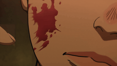 A Man Pointing At A Woman 'S Face With The Words Impressive Huh Written Below Him GIF