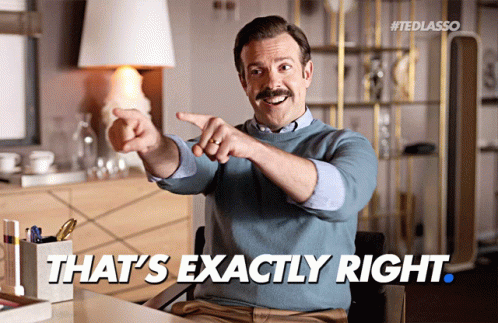 A Man Pointing At The Camera With The Words That 'S Exactly Right On The Bottom GIF