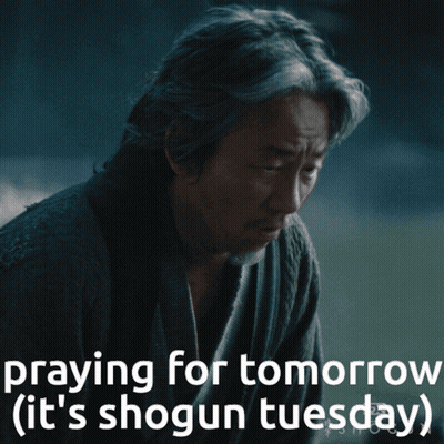 A Man Praying For Tomorrow ( It 'S Shogun Tuesday ) GIF
