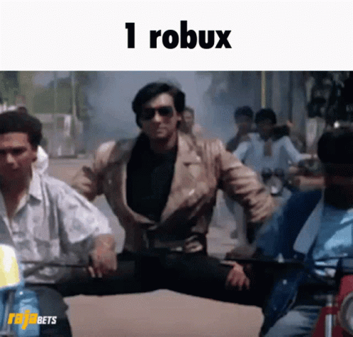 A Man Riding A Motorcycle With The Words 1 Robux On The Bottom GIF