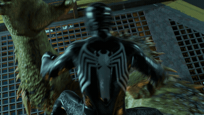 A Man Riding On The Back Of A Monster With Sharp Claws GIF