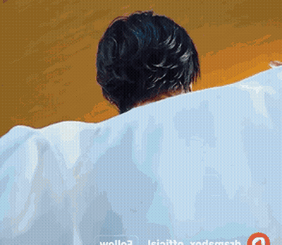 A Man 'S Back Is Shown In A Painting With The Word Wool On The Bottom Right Corner GIF