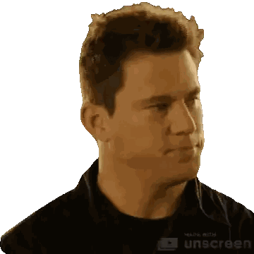 A Man 'S Face Is Made With An Unscreen Watermark Sticker
