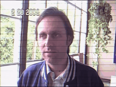 A Man 'S Face Is Shown In A Video That Was Taken On 2 20 2009 GIF