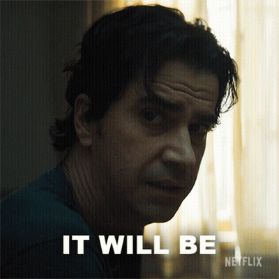 A Man 'S Face Is Shown With The Words It Will Be Netflix Below Him GIF