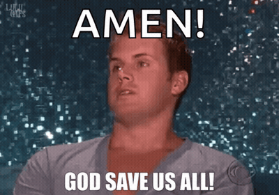 A Man Says Amen God Save Us All In A Meme GIF