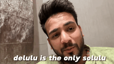 A Man Says Delulu Is The Only Solulu GIF
