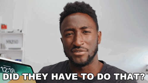 A Man Says " Did They Have To Do That " GIF