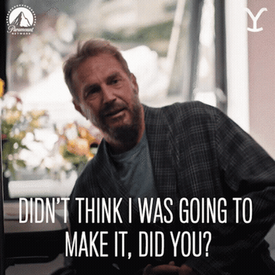 A Man Says " Didn 'T Think I Was Going To Make It " GIF