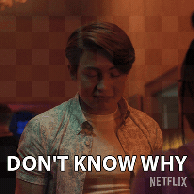 A Man Says " Do N't Know Why " In A Netflix Advertisement GIF