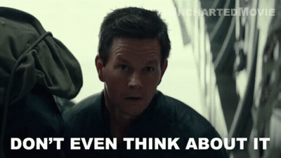 A Man Says " Don 'T Even Think About It " In A Video GIF