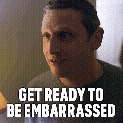 A Man Says " Get Ready To Be Embarrassed " While Looking At The Camera GIF