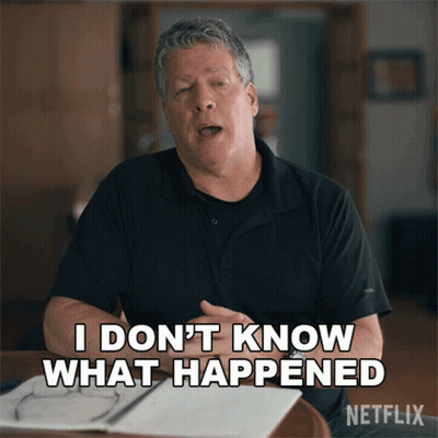 A Man Says " I Don T Know What Happened " In A Netflix Ad GIF