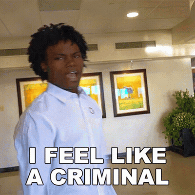 A Man Says I Feel Like A Criminal GIF