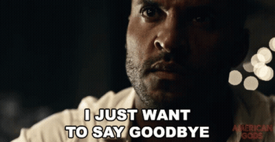 A Man Says I Just Want To Say Goodbye In The Dark GIF