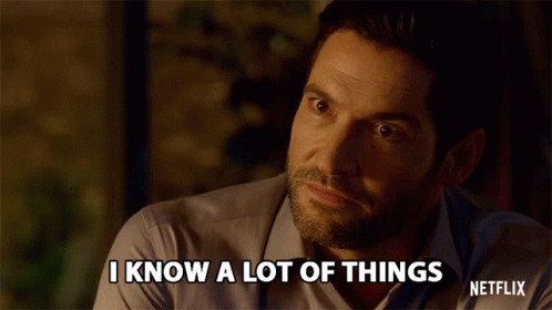 A Man Says " I Know A Lot Of Things " On Netflix GIF