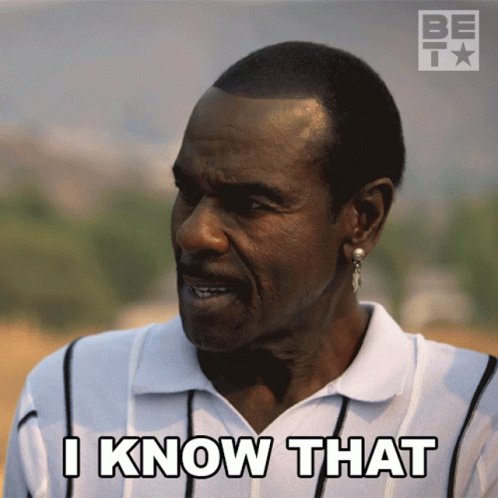 A Man Says " I Know That " In Front Of A Be T Logo GIF
