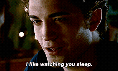 A Man Says " I Like Watching You Sleep " GIF